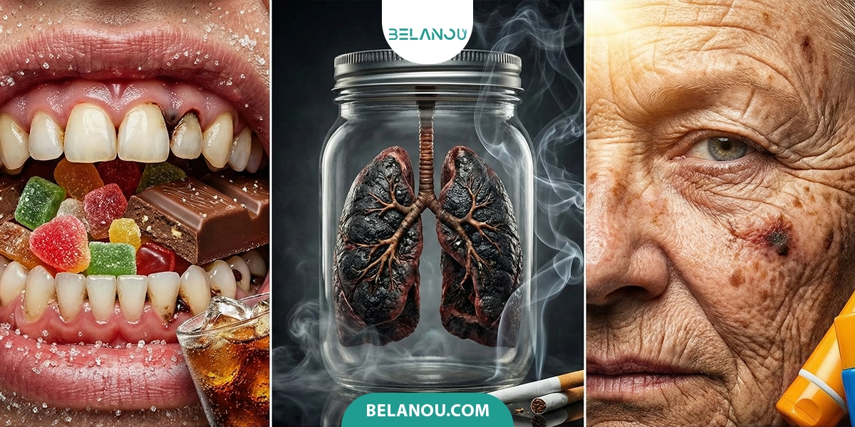 دشمنان کلاژن (شکر، سیگار، آفتاب)