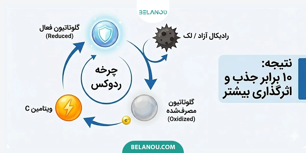 چرخه ردوکس و معجزه ترکیب ویتامین C و گلوتاتیون